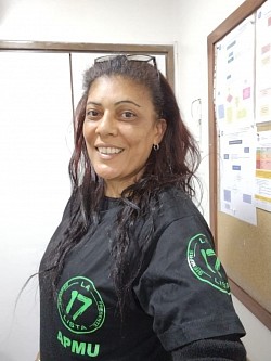 Ana Karina Rodríguez, Auxiliar de Servicio, mucama, una crack para la organización y poner orden, aplicada y responsable. Secretaría General de APMU 2022-2024